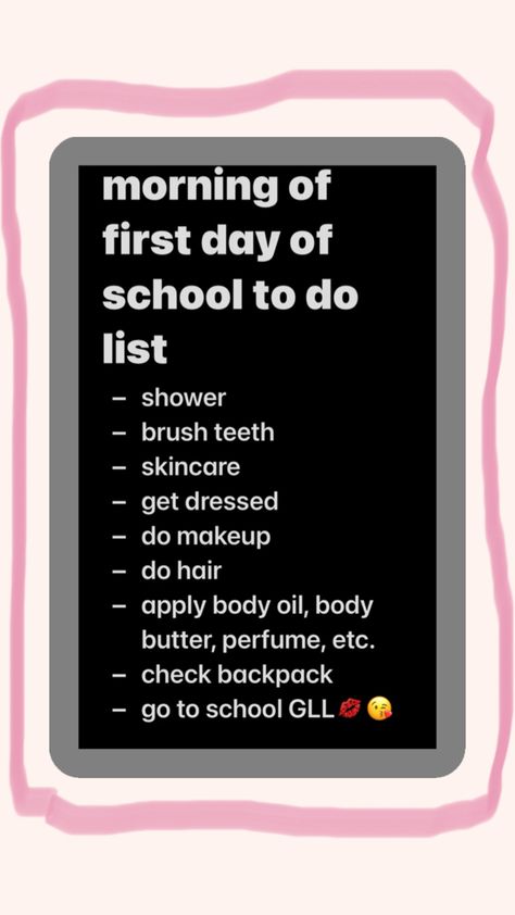 to do in the morning before school😛😛 School To Do List, Morning Before School, Before School, Life Hacks For School, School Hacks, Body Butter, First Day Of School, Body Oil, In The Morning