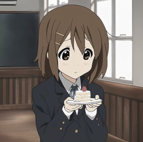 Yui K-on Icon, K On Pfp, K-on Icons, Yui Hirasawa, K On, Its Me, Cat Aesthetic, Anime Angel, Art Tutorials Drawing