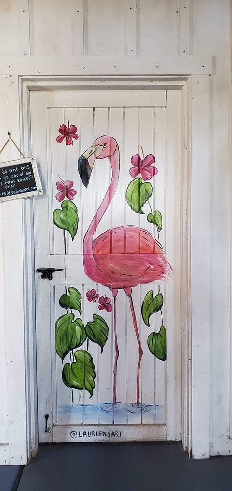 Flamingo Bedroom Decor, Flamingo Room Ideas, Flamingo Signs Diy, Diy Flamingo Decor, Flamingo Room Decor, Flamingo Mural, Flamingo Bathroom Decor, Florida Home Decorating, Flamingo Room