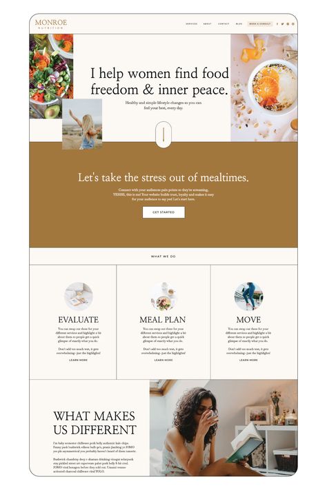 Discover the game-changing Monroe Showit Website Template specifically designed for Nutrition & Health Practices! Elevate your online presence with clean design, beautiful visuals, and user-friendly navigation. This template has everything you need to stand out and take your practice to the next level. Don't miss out on this opportunity to transform your website and amplify your impact! Click through to buy! Pretty Websites, Health Website Design, Nutritionist Website, Health Website, Nutrition Website, Dribbble Design, Showit Website Design, Web Design Packages, Mobile Friendly Website