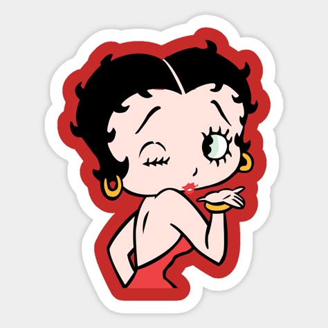 Betty Boop Kiss, Betty Boop Classic, Betty Boop, Kiss, Tv, Color, Design