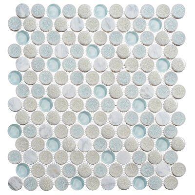 Penny Mosaic, Patterned Wall Tiles, Mosaic Backsplash Kitchen, Penny Round Mosaic, Round Mosaic, Penny Tile, Penny Round, Mosaic Floor Tile, Stone Mosaic Tile