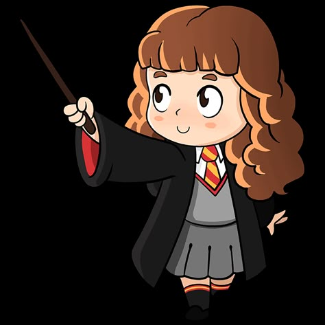 Hermione Cartoon, Hermione Granger Drawing, Harry Potter Animated, Harry Potter Drawings Easy, Harry Potter Clipart, Classe Harry Potter, Imprimibles Harry Potter, Stile Harry Potter, Harry Potter Cartoon