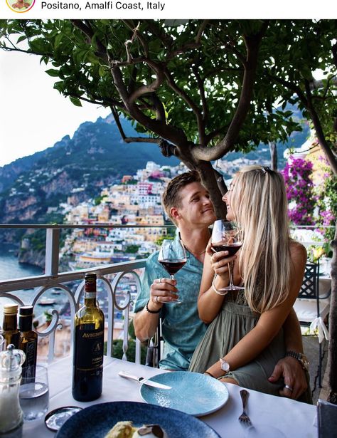 Couples Holiday Pictures, Italy Positano, Couples Holiday, Honeymoon Photos, Italy Pictures, Cute Date Ideas, Couples Vacation, Positano Italy, Mediterranean Cruise