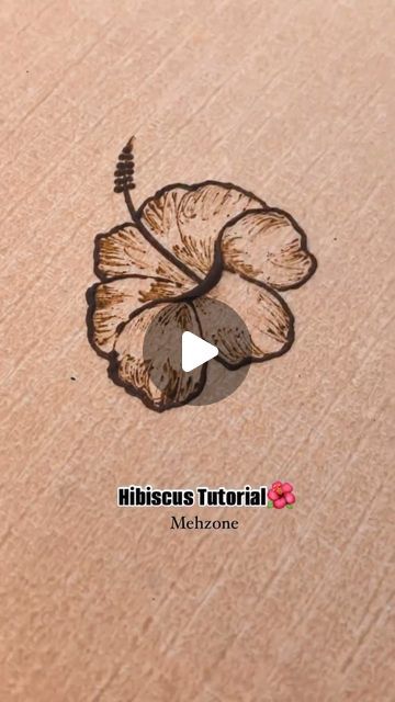 Hibiscus Mehndi Design, Hibiscus Tutorial, Henna Tutorial, Me Quotes Funny, Henna Artist, February 11, Mehendi Designs, Henna Art, Henna Design