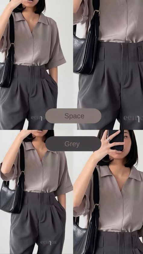 Color Matching Clothes Women, Colour Combinations Clothes For Women, Color Combinations For Clothes Women, Ootd Casual Simple, Office Wear Women Work Outfits Classy, Mix And Match Colors Outfits, Colour Combinations Clothes, Outfit Color Combinations, Last Week Of School