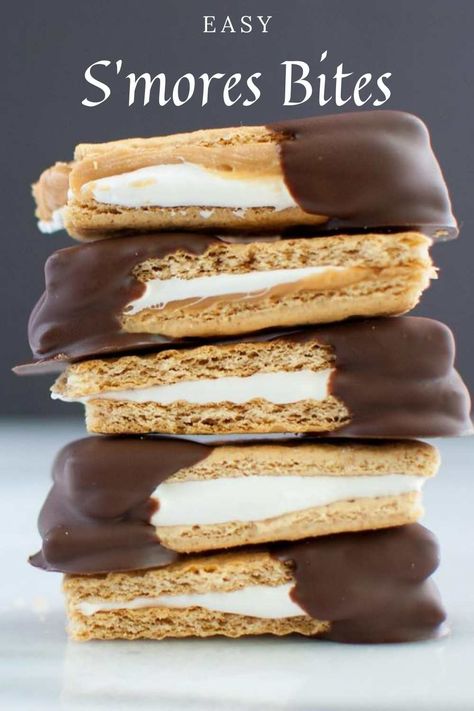 Graham Cracker Dip, Smores Bites, Graham Cracker Dessert, Cracker Dessert, Easy Smores, Marshmallow Desserts, Graham Cracker Recipes, Smores Dessert, Smore Recipes