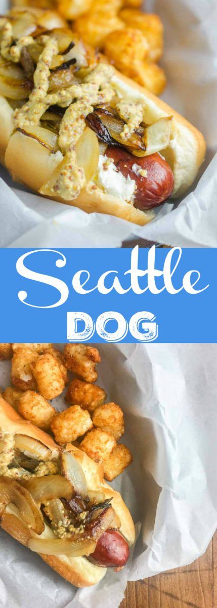 Seattle Dog Recipe, Seattle Hot Dog Recipe, Seattle Hot Dog, Brat Sausage, Seattle Dog, Gourmet Hot Dogs, Burger Dogs, Hot Dog Recipes, Shape Magazine