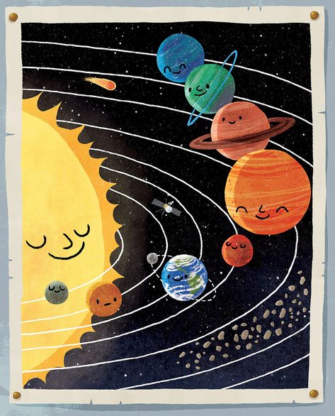 Drawing Of Solar System, Solar System Painting, Music Mixer, Solar System For Kids, Solar System Art, رسم كاريكاتير, Solar System Projects, Planet Drawing, Space Drawings