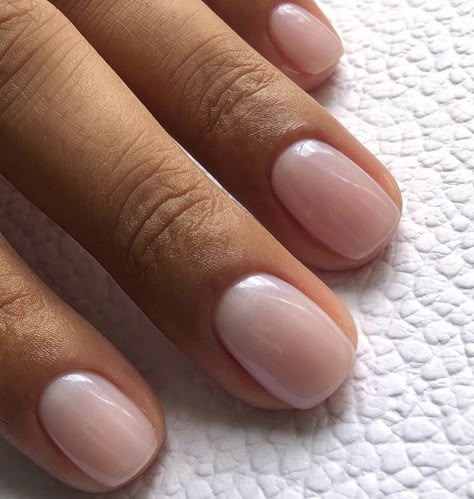 Natural Real Nails Short, Short Almond Nails Glitter French, Subtle Nail Polish, Short Nails Bride, Biogel Nails Natural Short, Milky Wedding Nails, Wedding Nails For Bride Natural Short, Subtle Short Nails, Biogel Nails Natural