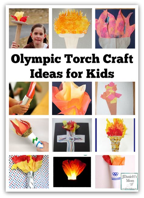 Olympic Torch Craft Ideas for Kids Torch Craft, Olympic Torch Craft, Summer Olympics Activities, Winter Olympics Activities, Preschool Olympics, Olympic Theme Party, Olympic Idea, Kids Olympics, Olympic Crafts