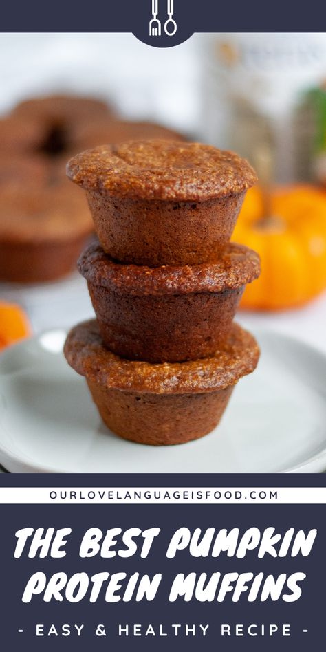 If you love all the flavors of fall, but maybe not all the calories that come with your favorite fall bakes, these healthy pumpkin muffins are for you! These protein pumpkin muffins are a great option for breakfast or as a filling snack. Save to make these ASAP! #proteinmuffin #pumpkinmuffin #healthyrecipe #glutenfreerecipe Kodiak Pumpkin Muffins, Kodiak Pumpkin, Protein Pumpkin Muffins, Oat Flour Muffins, Healthy Pumpkin Muffins, Pumpkin Protein Muffins, Protein Muffin Recipes, Pumpkin Muffins Easy, Pumpkin Protein