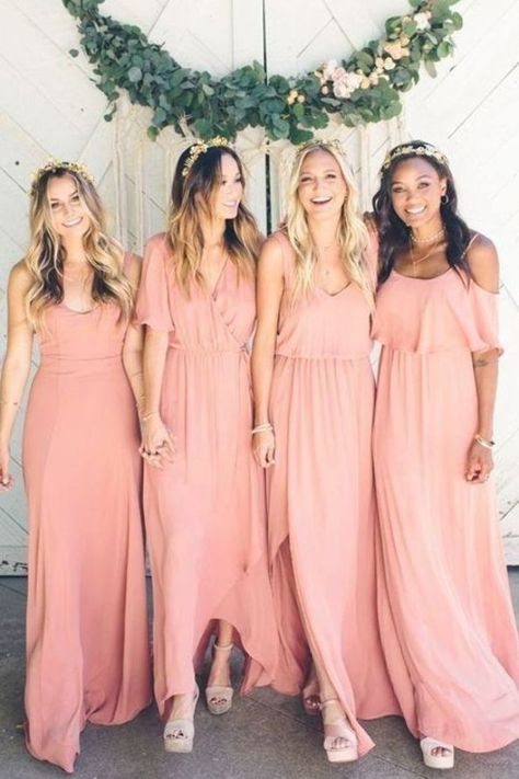 Coral Bridesmaid Dresses Long, Popular Bridesmaid Dresses, Peach Bridesmaid, Peach Bridesmaid Dresses, Coral Bridesmaid, Neutral Bridesmaid Dresses, Bridesmaid Dresses Under 100, Coral Bridesmaid Dresses, Stunning Bridesmaid Dresses