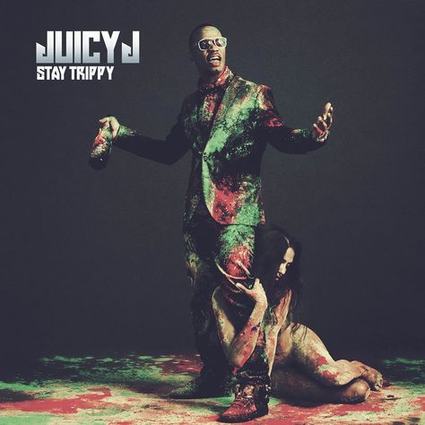 Juicy J - Stay Trippy Album Art Pimp C, Young Jeezy, Juicy J, Trey Songz, Wiz Khalifa, Hip Hop Albums, Big Sean, Lil Wayne, Album Cover Art