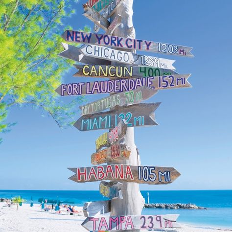 Key West: Signs 12 x 12 Paper Directions Sign, Directional Signs, Chicago City, Key West Florida, Sign Post, Island Hopping, Florida Keys, Picture Library, Scrapbooking Ideas