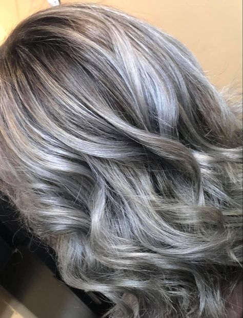 White Hair With Lowlights, Hair With Lowlights, Witch Pictures, Long Gray Hair, Low Lights Hair, Winter Hair Color, Winter Hair, Winter Hairstyles, Gray Hair