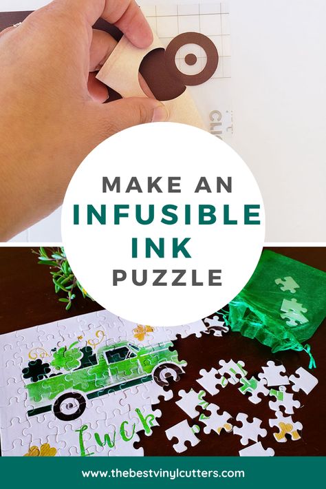 How to Create an Infusible Ink Puzzl Cricut Puzzle Diy, Cricut Puzzle, Create A Puzzle, Puzzle Maker, Infusible Ink Transfer Sheets, How To Use Cricut, Make Your Own Puzzle, Using Cricut, Diy Puzzles