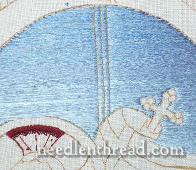 FAQ: Embroidery Fillings for Large Spaces – NeedlenThread.com How To Fill In Large Areas Embroidery, Embroidery Stitches For Filling Space, Embroidery Large Area, Embroidery Filling Techniques, Fill In Embroidery, Embroidery Sky, Couching Stitch, Thread Crafts, Hand Sewing Projects