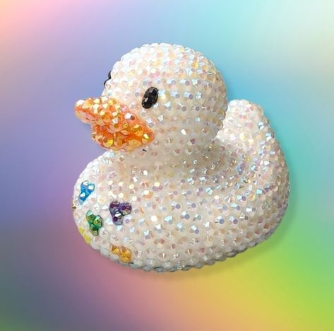 Bedazzling Stuff, Bedazzled Things, Jeep Ducks, Bedazzled Stuff, Duck Duck Jeep, Cheer Backpack, Random Act Of Kindness, What The Duck, Rubber Duckies