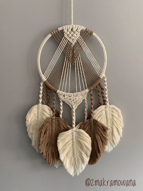 Macrame Circle, Macrame Wedding Decor, Macrame Feather Wall Hanging, Macrame Dreamcatcher, Pola Macrame, Macrame Dream Catcher, Macrame Knots Tutorial, Makramee Diy, Boho Crafts Diy