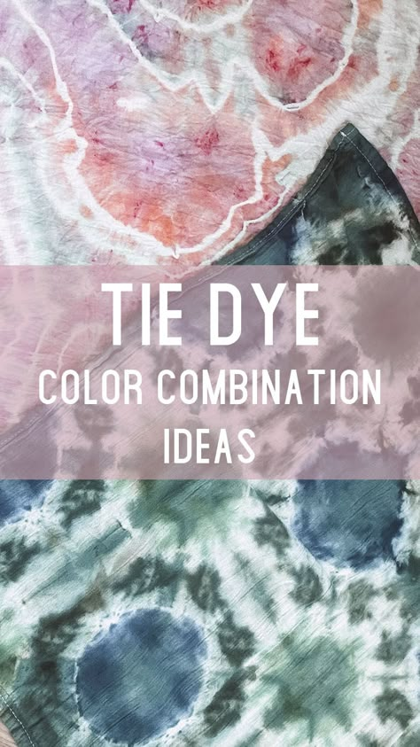 In this video, I'm going to show you 15 really stylish tie dye color combos you can try today. From cool blues to bright pink, these tie dye combos are sure to make a statement. Good Tie Dye Color Combinations, The Dye Color Combos, Reverse Tie Dye Folding Techniques, Tie Dye Color Schemes, Tie Dye Color Palette, Best Tye Dye Patterns, 3 Color Tie Dye Patterns, Tye Dye Patterns Diy Tutorials Videos, Best Tie Dye Color Combinations