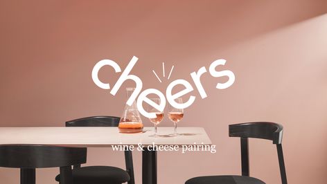 cheers identity on Behance Wine Cheese Pairing, Wine Pairings, Cheese Pairings, Illustration Branding, Creative Typography, Wine Cheese, Wine Pairing, Line Illustration, Logo Branding Identity