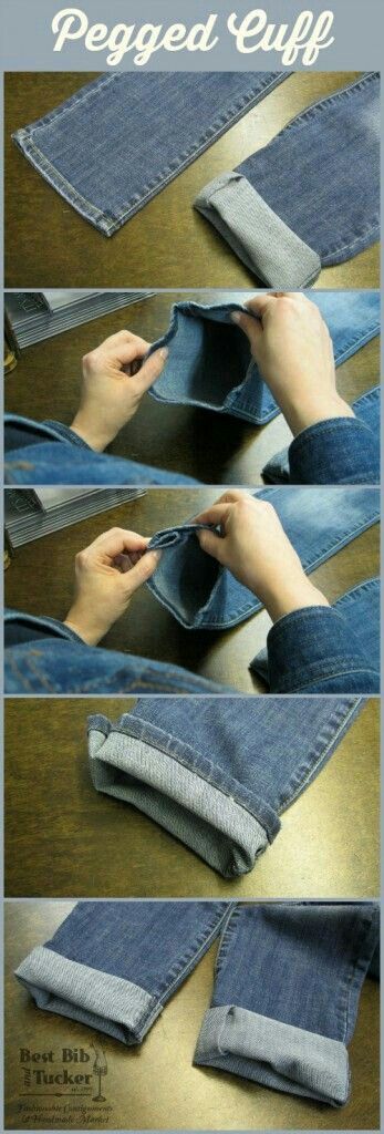 Folding the jean hem Cuffed Jeans Outfit, How To Fold Jeans, Folding Jeans, Jeans Outfit Ideas, Cuff Jeans, How To Wear Ankle Boots, Herren Style, Mode Tips, Jeans Boots