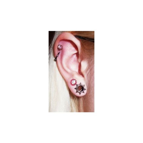 Cute Ear Gauges, Gauges And Ear Piercings, 6g Stretched Ears, Stretched Ear Jewelry, Piercings With Gauges, Cool Gauges, Guaged Ears, Popular Ear Piercings, Ear Piercings With Gauges