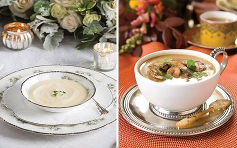 Soup For Tea Party, Tea Party Soup Recipes, Winter Tea Sandwiches, Winter Soup Bar Ideas Parties, Winter Tea Party Food, Tea Party Soup, Chicken Salad Tea Sandwiches, Beef Tea, Tea Pairings