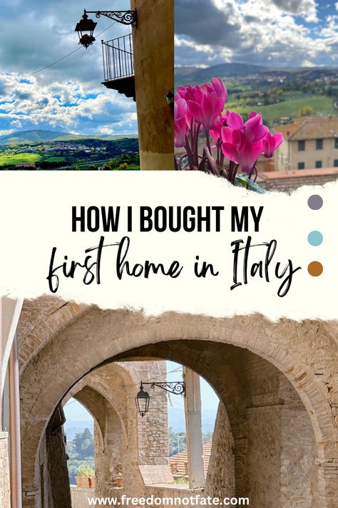 I bought a house in Italy. Here's what the buying process was like! - Freedom Not Fate Homes In Italy, Italy House, Digital Nomad Life, Packing For Europe, Buying Process, Cities In Italy, Living In Italy, Move Abroad, Home Buying Process