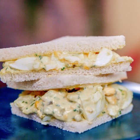 Pasta With Fried Egg, Masters Pimento Cheese, Egg Salad Recipe With Relish, Egg Salad Recipes, Best Egg Salad Recipe, The Kitchen Food Network, Geoffrey Zakarian, Classic Egg Salad, Tuna And Egg