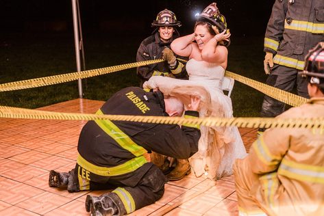 Aneill & Jason's Palisade River Ranch Firefighter Wedding | amanda.matilda.photography Firefighter Wedding Photos, Firefighter Wedding Cakes, Fireman Wedding, Emotional Artwork, Country Western Wedding, Firefighter Wedding, Country Barn Weddings, Wedding Engagement Pictures, Bridal Pictures