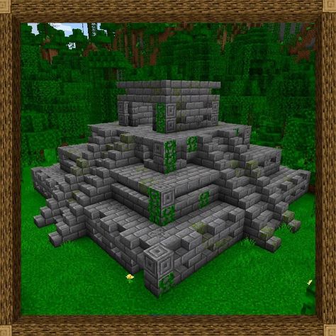 Minecraft temple Temple Design Minecraft, Armorer House Minecraft, Minecraft Shrine Ideas, Temple Minecraft Ideas, Temples Minecraft, Minecraft Jungle Temple Ideas, Minecraft Jungle Temple Base, Minecraft Stone Temple, Minecraft Temple Build