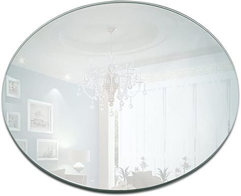 Amazon.com: 12 Inch Round Mirror Candle Plate Set - Box of 12 Mirror Trays - Rounded Edge - Round Mirror Base for Table Centerpieces, Wall Décor, Crafts: Kitchen & Dining Mirror Trays, Mirror Candle Plate, Mirror Candle, Candle Table Centerpieces, Candle Wedding Centerpieces, Circle Mirror, Mirror Plates, Candle Mirror, Birthday Centerpieces