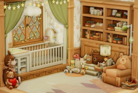 Infant Room Ideas, Lotes The Sims 4, Chronically Online, Sims Baby, The Sims 4 Pc, Sims 4 Bedroom, Sims 4 House Plans, Sims 4 House Building, House Color Palettes