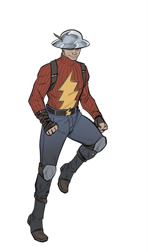 Dc Redesign, Flash Suit, Dc Speedsters, Jay Garrick, Justice Society, Comic Book Artwork, Dc Comics Superheroes, Union City, Dc Comics Artwork