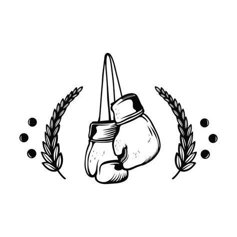 Boxing Tattoo Ideas For Men, Boxing Tattoo, Boxing Gloves Drawing, Boxing Gloves Tattoo, Gloves Drawing, Boxing Tattoos, Fandom Tattoos, Box Tattoo, Glow Tattoo