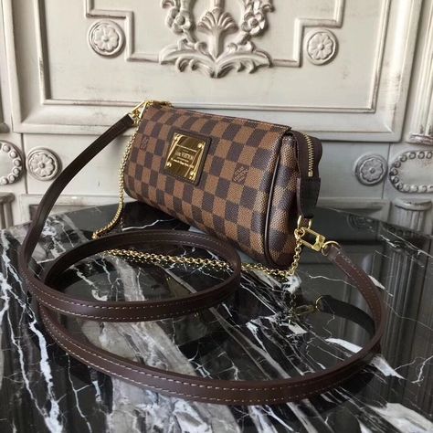 Vintage Lv Bag, Louis Vuitton Eva Clutch, Apa Format, Louis Vuitton Eva, Lv Bags, Luxury Purses, Hair Blonde, Women Bags Fashion, Damier Ebene