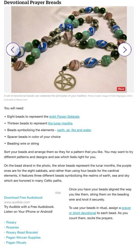 Making prayers beads Druid Prayer Beads, Witches Rosary Diy, Pagan Jewelry Diy, Diy Wiccan Crafts, Witches Rosary, Prayer Beads Diy, Pagan Rosary, Witchcraft Diy, Pagan Prayer Beads