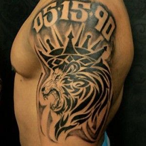 A king was born Born King Tattoo Men, Born King Tattoo, King Tattoo Men, Lion Tattoo Sleeve, King Tattoo, Stone Tattoo, Lion Tattoo Sleeves, King Tattoos, Shoulder Arm Tattoos