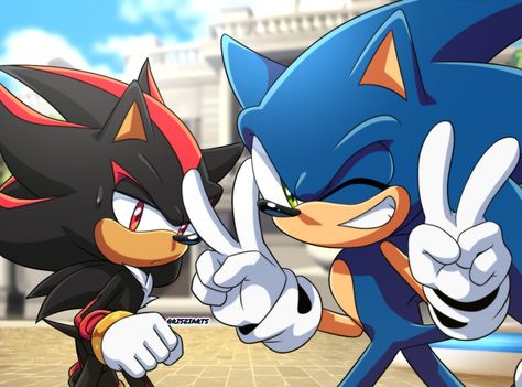 Shadow And Sonic, Sonamy Comic, Movie Fanart, Shadow Sonic, Hedgehog Game, Hedgehog Movie, Sonic Franchise, Blue Hedgehog, Hedgehog Art