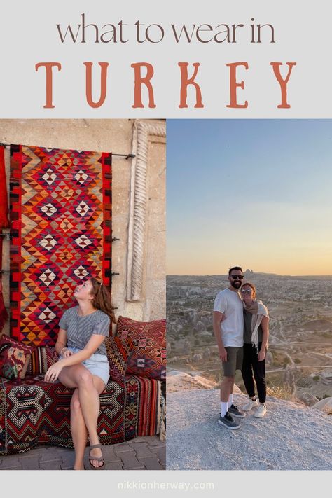 Turkey Honeymoon Outfits, Turkey Autumn Outfit, How To Dress In Turkey, What To Wear In Turkey Summer, Istanbul Vacation Outfits, Summer In Turkey Outfits, Outfit For Turkey Trip, Turkey Trip Outfits, What To Wear In Turkey In October