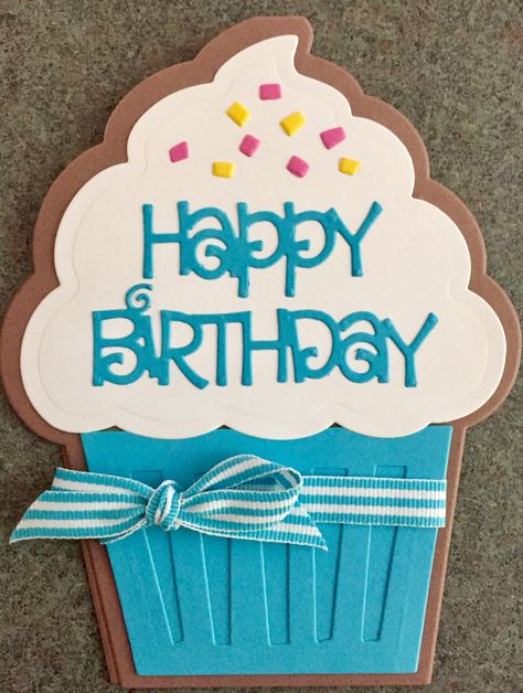 Stamps of Life Happy Birthday Cupcake Birthday Cards, Cricut Birthday Cards, Cupcake Cards, Cricut Birthday, Cupcake Card, Cake Card, Beautiful Greeting Cards, Card Toppers, Hand Made Greeting Cards