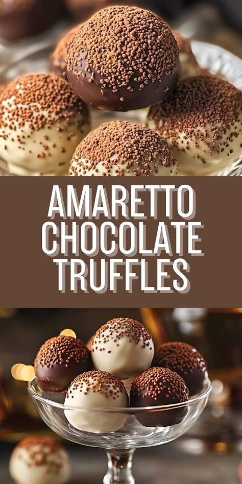 Non Bake Recipes, Chocolatier Recipes, Truffles Recipe Easy, Homemade Amaretto, Healthy Candy Recipes, Christmas Chocolate Gifts, Boozy Baking, Classic Brownies, Truffles Recipes