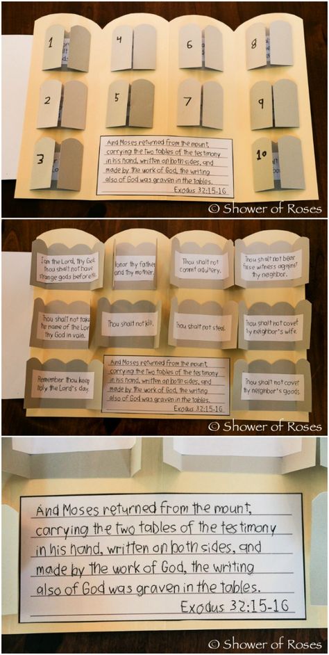 10 Commandments Craft, Catechism Crafts, Bible Story Crafts, Sunday School Kids, The Ten Commandments, Sunday School Crafts For Kids, Bible School Crafts, Bible Study For Kids, Bible Crafts For Kids