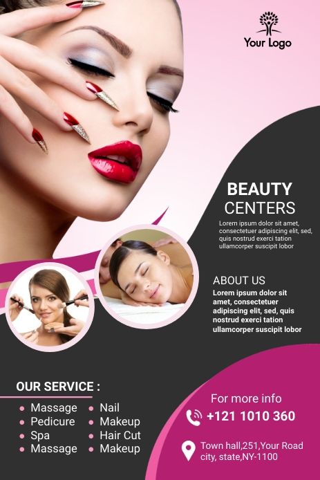 Make Up Flyer Design Inspiration, Flayer Designe Ideas, Beauty Poster Design Cosmetic, Make Up Flyer Design, Cosmetics Flyer Design, Flayer Designs, Cosmetic Brochure, Beauty Flyer Design, Beauty Flyer