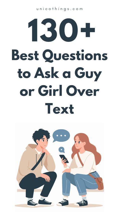 If you just start a chat and you want to keep the conversation flow, here we've compiled a list of the best questions to ask a guy or girl over text that are perfect for getting to know someone better. From fun and flirty to deep and meaningful, you can use them to make your chats unforgettable. #textingtips #flirtytexts #deeptalks #chatstarters #conversationstarters #datingtips Questions To Ask A Guy Over Text, Best Questions To Get To Know Someone, Questions To Ask A Guy To Get To Know Him, Questions To Start A Conversation, Questions To Ask Someone, Questions For Girls, Best Questions To Ask, Questions To Ask A Guy, Text Conversation Starters