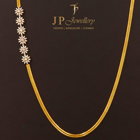 #jp #jpJewellery #Jewelry #Jewel #JewelleryDesigner #Jewellery #JewelleryDesign #JewelleryBrand #Gold #GoldJewellery #ModernJewellery #JewelleryStyle #JewelleryIdeas #Tirupati #Bangalore #Chennai #JewelleryStore #JewelleryStoreInTirupati #DiamondJewellery #Diamond #Gratitude #Makarasankranti #Pongal2021 #pongalcelebration #Pongal #bogi #Gratefulness #Pendent #chain #kada #nakas #traditional #trendy Diamond Mogappu Thali Chain, Pusthela Thadu Designs Latest, Thali Chain, Gold Earrings For Kids, Mangalsutra Chain, Gold Jewels Design, Gold Bridal Necklace, New Gold Jewellery Designs, Gold Earrings Models