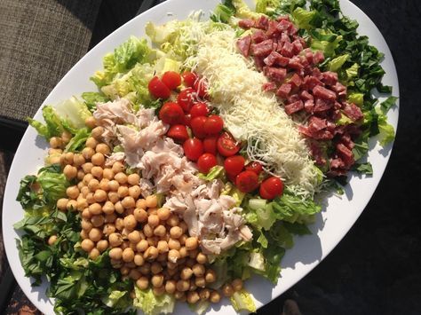 Scala Chopped Salad, Dijon Salad, Composed Salad, Plant Based Diet Meal Plan, Salad Lettuce, Salad With Chicken, Chopped Salad Recipes, Deli Turkey, Grilled Bread