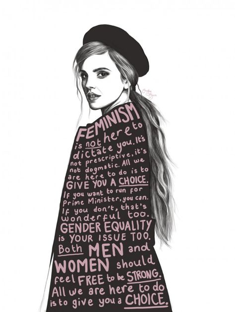 Love Emma! (The comments on the original post on 9gag are so terribly disappointing, though). Feminist Af, Women Rights, Buku Harry Potter, Tumblr Art, Intersectional Feminism, Feminist Quotes, Feminist Art, Gender Equality, Equal Rights